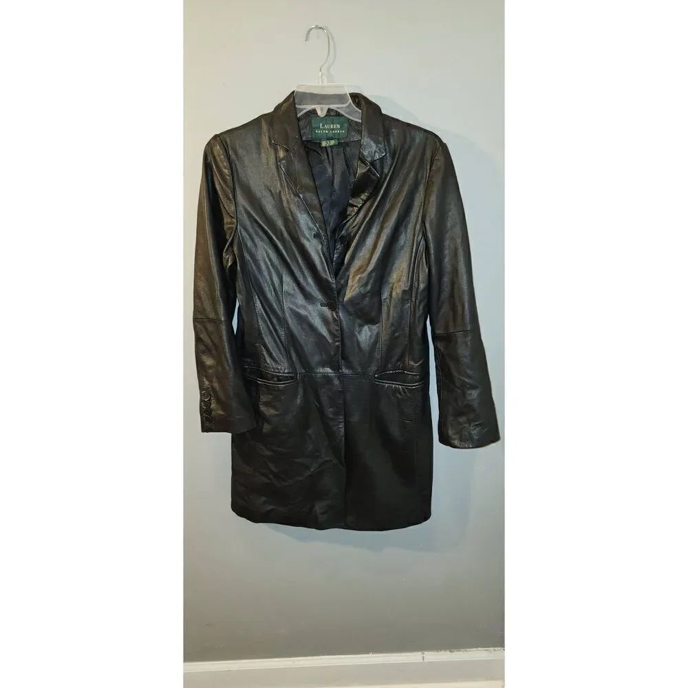 Ralph Lauren Black Mid Length Jacket/ Blazer